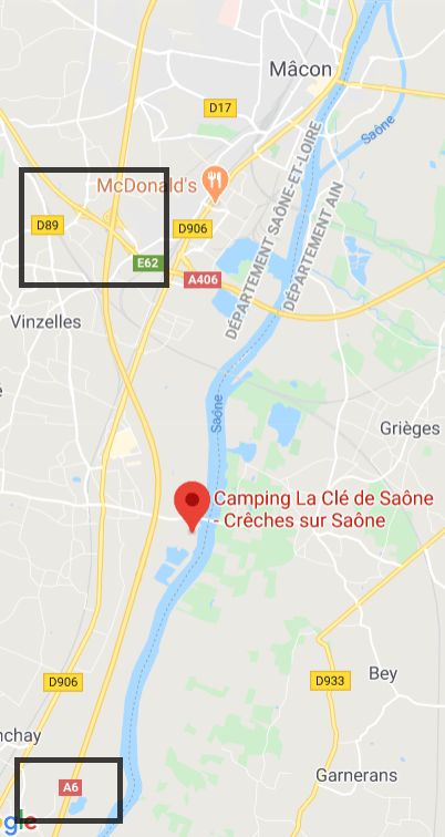 Camping La Clé de Saône ; 70Km bis LYON,&nbsp;Frankreich