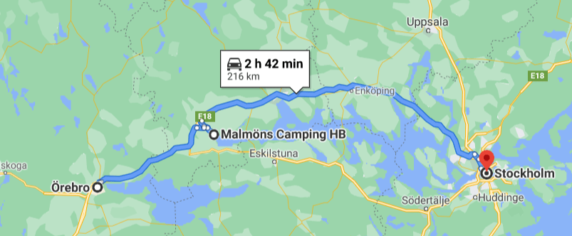 Malmöns Camping,Köping, Örebro;&nbsp;Schweden